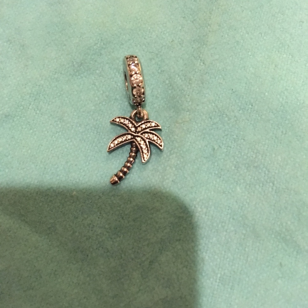 Pandora Sparkling Palm Tree Dangle Charm